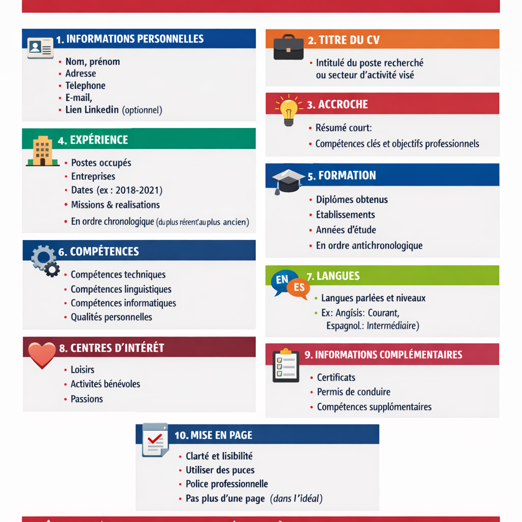 Guide complet rédaction CV